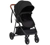 vidaXL Passeggino 2 in 1 Antracite e Nero in Acciaio