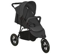 vidaXL Passeggino per Bambini Antracite in Acciaio