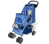 vidaXL Passeggino per Cani 15 kg Blu
