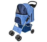 vidaXl Passeggino per Cani Blu