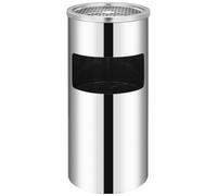 AX Pattumiera Posacenere Bidone 26L Ristoranti Argento Salvaspazio Bar New 51095