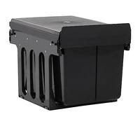 vidaXL Cestino Estraibile per Mobile Cucina Chiusura Ammortizzata 48 L