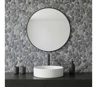 vidaXL Piastrelle di ghiaia grigie 30 x 30 cm Fiume Ciottoli