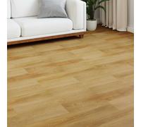 vidaXL Pavimento in laminato 15 pcs Marrone Dorato 101 x 20 x 0,8 cm