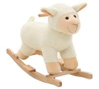 vidaXL Pecora a Dondolo in Peluche 78x34x58cm Bianco Giocattolo Giochi Giostra