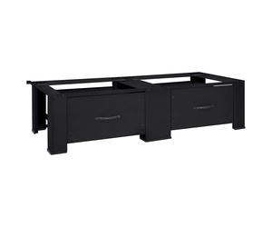 vidaXL Pedestallo per Lavatrice 2 pcs Nero 127 x 54,5 x 32,5 cm