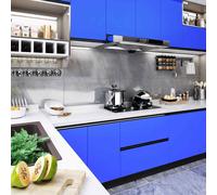 vidaXL Pellicola Autoadesiva per Mobili Blu Lucido 500x90 cm in PVC