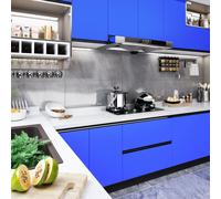 vidaXL Pellicola Autoadesiva per Mobili Blu Lucido 500x90 cm in PVC