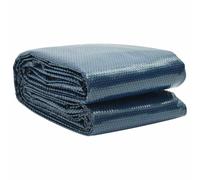 vidaXL Pellicola Galleggiante Solare PE Piscina 400x200 cm Nero e Blu