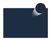 vidaXL Pellicola Galleggiante Solare PE Piscina 600x400 cm Nero e Blu