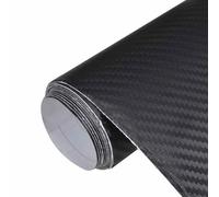 vidaXL Pellicola per Auto 3D Nera 100x150 cm