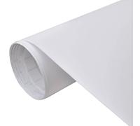 vidaXL Pellicola per Auto Opaca Bianca 100x150 cm
