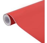 vidaXL Pellicola per Auto Opaca Rossa 100x150 cm