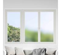 vidaXL Pellicola statica per finestre Grigio Frosted 45 x 1000 cm PVC
