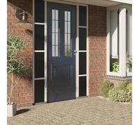 vidaXL Pellicola Vetri Statica Smerigliata Nera 45x500 cm PVC