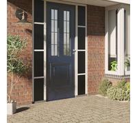 vidaXL Pellicola Vetri Statica Smerigliata Nera 60x2000 cm PVC