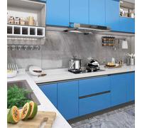 vidaXL Pellicole Autoadesive per Mobili 2 pz Azzurre 500x90 cm PVC