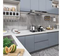 vidaXL Pellicole Autoadesive per Mobili 2 pz Grigie 500x90 cm in PVC