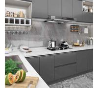vidaXL Pellicole Autoadesive per Mobili 2 pz Grigie 500x90 cm in PVC