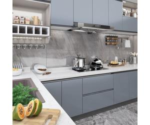 vidaXL Pellicole Autoadesive per Mobili 2 pz Grigie 500x90 cm in PVC
