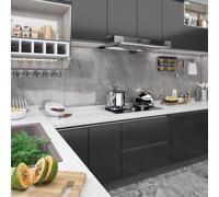vidaXL Pellicole Autoadesive per Mobili 2 pz Nere 500x90 cm in PVC