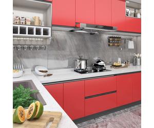 vidaXL Pellicole Autoadesive per Mobili 2 pz Rosse 500x90 cm PVC