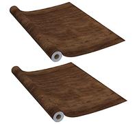 vidaXL Pellicole Autoadesive per Porte 2 pz Rovere Moro 210x90 cm PVC