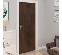 vidaXL Pellicole Autoadesive per Porte 2 pz Rovere Moro 210x90 cm PVC