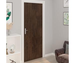 vidaXL Pellicole Autoadesive per Porte 2 pz Rovere Moro 210x90 cm PVC
