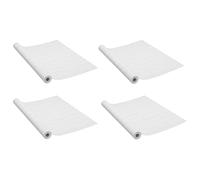 vidaXL Pellicole Autoadesive per Porte 4 pz Legno Bianco 210x90 cm PVC