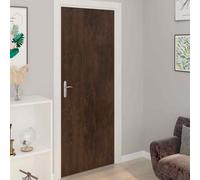 vidaXL Pellicole Autoadesive per Porte 4 pz Rovere Scuro 210x90 cm PVC