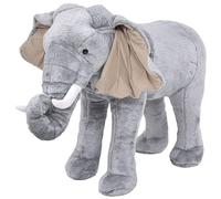 vidaXL Peluche a forma di elefante in piedi XXL
