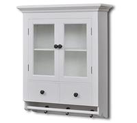 vidaXL - Pensile da Cucina in Legno con Anta in Vetro