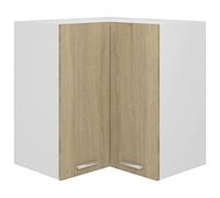 vidaXL Pensile Angolare “Lyon” Rovere Sonoma 57x57x60 cm