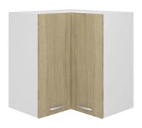 VIDAXL - Pensile Angolare Rovere Sonoma 57x57x60 cm in Legno Multistrato