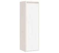 vidaXL Pensile Bianco 30x30x100 cm in Legno Massello di Pino