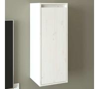 vidaXL Pensile Bianco 30x30x80 cm in Legno Massello di Pino