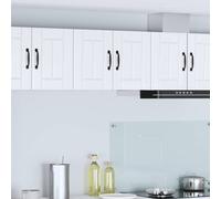 vidaXL Pensile cucina 2 pcs Bianco Lucido 30 x 31 x 40 cm