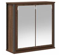 vidaXL Pensile da Bagno con Specchio Rovere Marrone 60x21x60 cm, pensile Bagno, pensile Bagno, pensile Bagno, pensile Bagno, pensile Bagno