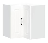vidaXL Pensile da Cucina ad Angolo Kalmar Bianco in Legno Multistrato