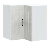 vidaXL Pensile da Cucina ad Angolo Kalmar Grigio Cemento in Truciolato