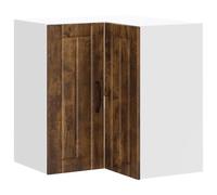 vidaXL Pensile da Cucina ad Angolo Lucca Rovere Fumo Legno Multistrato