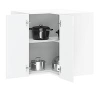 vidaXL Pensile da Cucina ad Angolo Porto Bianco Lucido in Truciolato