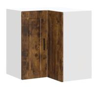 vidaXL Pensile da Cucina ad Angolo Porto Rovere Fumo Legno Multistrato