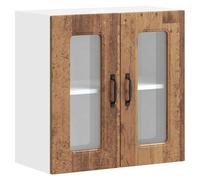 vidaXL Pensile da Cucina con Porta in Vetro Kalmar Legno Vecchio
