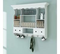 vidaXL Pensile da Cucina in Legno Bianco