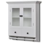 vidaXL - Pensile da Cucina in Legno con Anta in Vetro