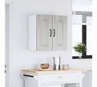 vidaXL Pensile da Cucina Kalmar Grigio Sonoma in Legno Multistrato