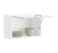 vidaXL Pensile da Cucina Lucca Bianco in Legno Multistrato, pensile da Cucina, Armadio da Cucina a Parete, pensili con Ante, pensile Montato