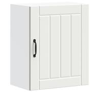 vidaXL Pensile da Cucina Lucca Bianco in Legno Multistrato, pensile da Cucina, Armadio da Cucina a Parete, pensili con Ante, pensile Montato